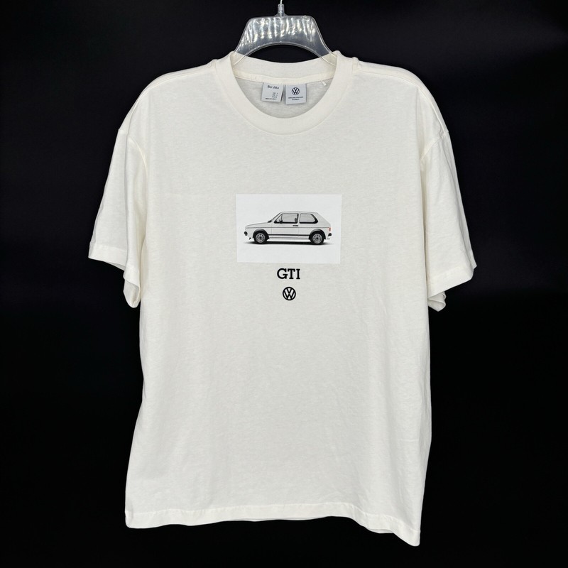 New Volkswagen VW Golf German Garage White Cotton T-shirt Men’s Size Small NWOT
