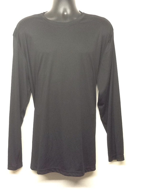 Sport-Tek Black LS Competitor Tee Breathable ST350LS Size 2XL SM1