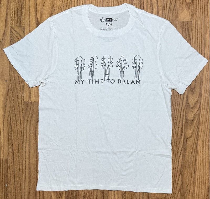 Copy Writes My Time To Dream White T-Shirt Size Medium