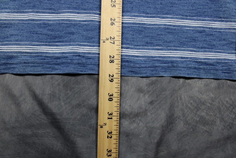 Carbon2Cobalt Hoodie Shirt Mens XL Blue Stripe Long Sleeve Henley Cotton Knit gallery