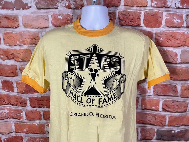 vintage 70s Stars Hall Of Fame wax museum ringer tee fits L/M Orlando shirt