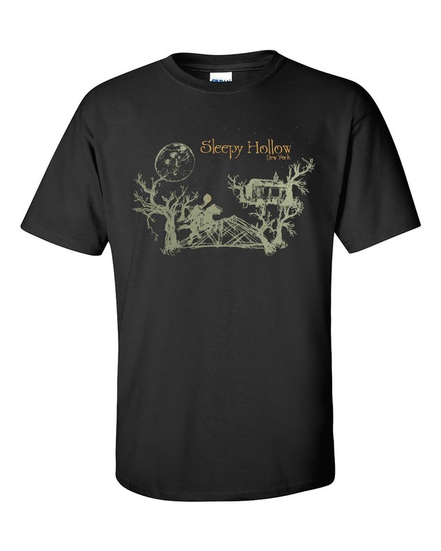 Eerie T-Shirt; Headless Horseman Design T-Shirt. Sleepy Hollow N.Y. Size Small