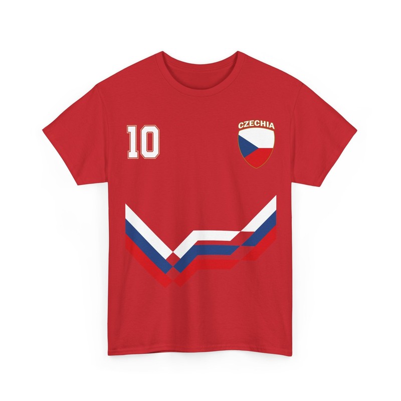 Czechia Soccer Tee, Czechia Number 10 Soccer Czech Soccer 2026 Shirt
