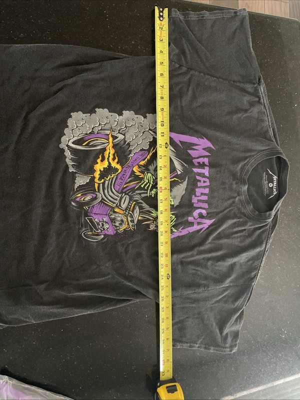 Metallica Skeleton Race Shirt XL Here Comes Revenge Rat Fink Hot Rod NEW gallery