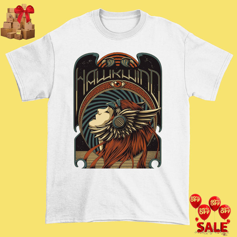 One Horse Town Hawkwind White unisex ALl size shirt