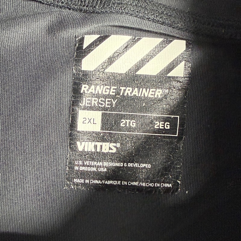 Viktos Shirt Mens 2XL Black Range Trainer Jersey Camo Tactical Long Sleeve Tee gallery