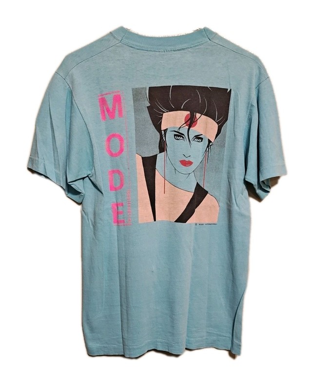 Vintage Mode International Magazine Patrick Nagel Sushi Girl T-shirt Used As-Is