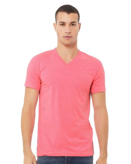BELLA + CANVAS 3005CVC Unisex Heather CVC V-Neck Tee gallery