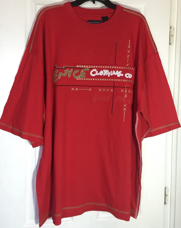Men Big men 3x Tee shirt short sleeve urban with applique and prints NWT