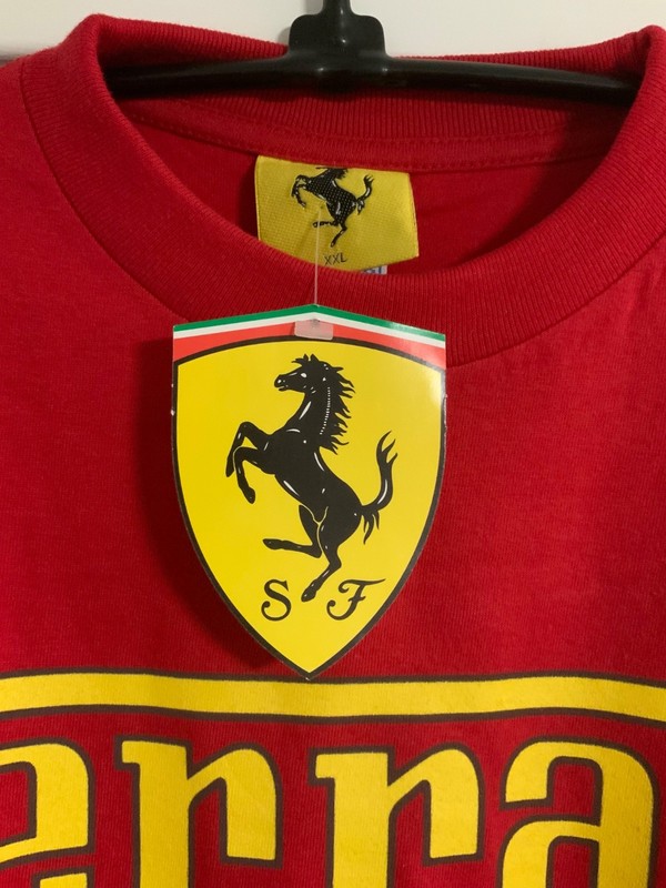 VTG NEW W/TAG 1996 SPA Official Ferrari F310B Double Sided RED Graphic Shirt XXL