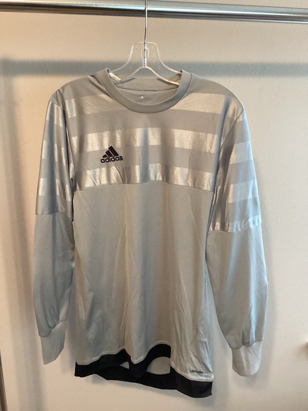 Med mens Adidas climalite soccer goalie jersey shirt blank elbow pads