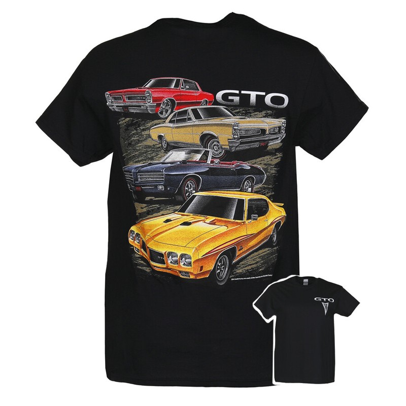 David Carey General Motors 4 Pontiac GTO Muscle Cars Automobiles T Shirt 48786