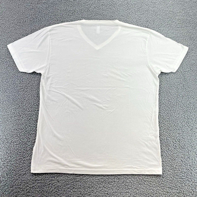 Next Level Apparel V Neck Premium T Shirt Men’s XL White Style# 6240 (4 Pack) gallery