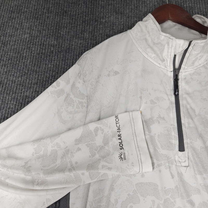 Habit Shirt Quarter Zip Mens L 40+ Solar Factor Realtree Wav3 Camo Pullover gallery