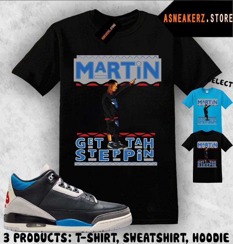 Shirt Matching AJ 3 OG Rare Air 2025 To Match Sneaker Sneakerhead Martin T-Shirt