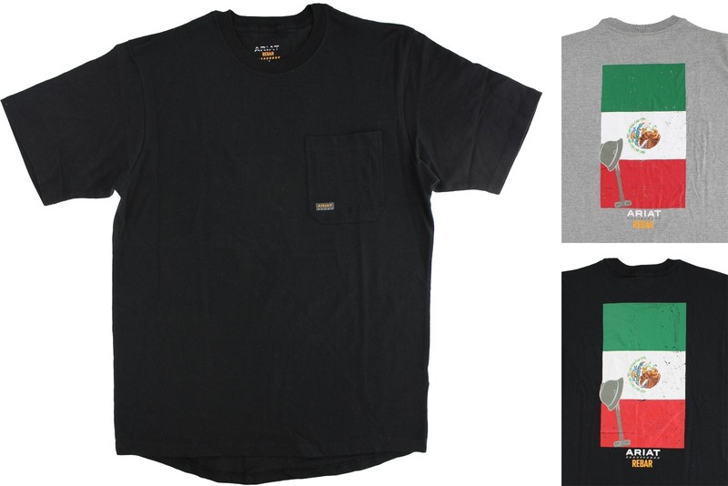 Ariat Men's Graphic T-Shirt Rebar Cotton Strong Blended, Short Sleeve Pre-Wash gallery