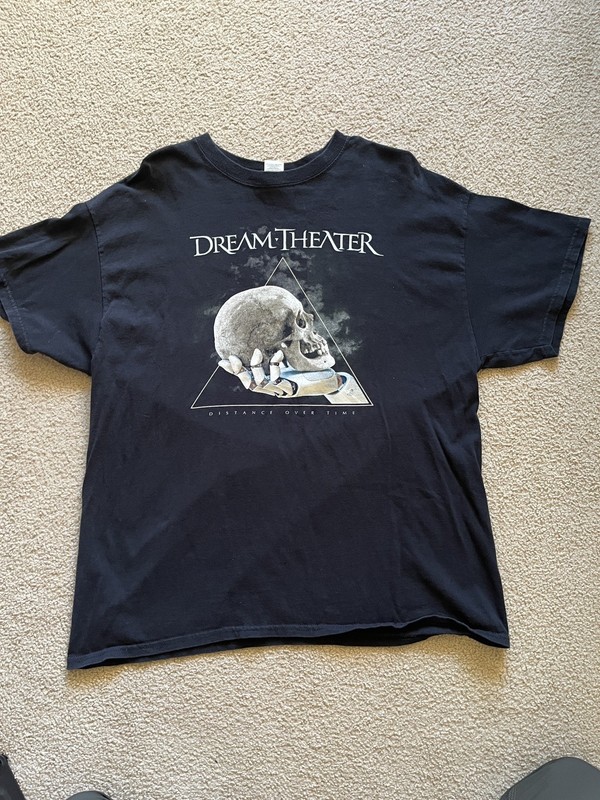 Dream Theater 2019 North American Distance Over Time Tour Shirt Size XL