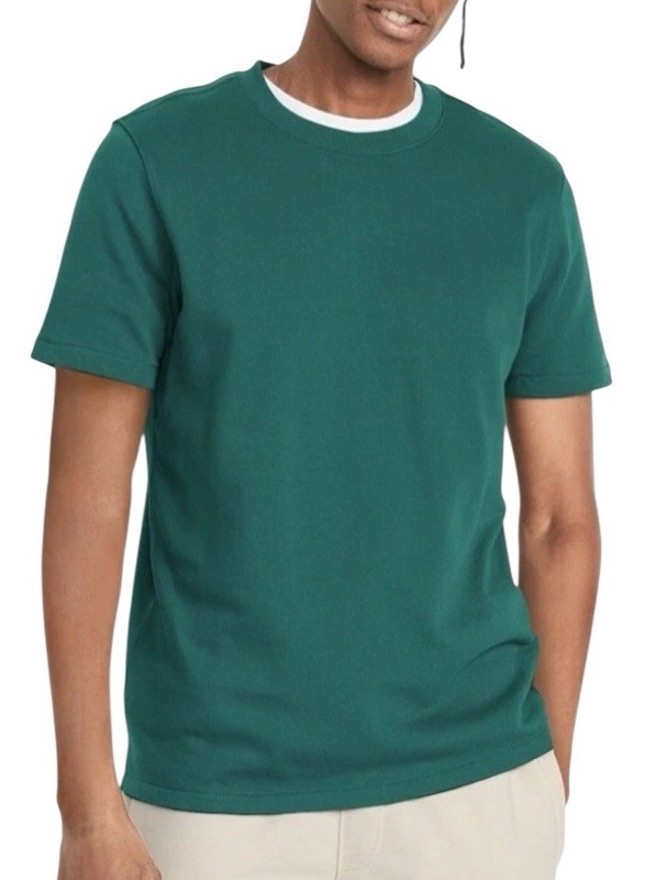 Old Navy-French Terry Short-Sleeve Sweatshirt-Men’s: Small-Color: Green-NEW!!