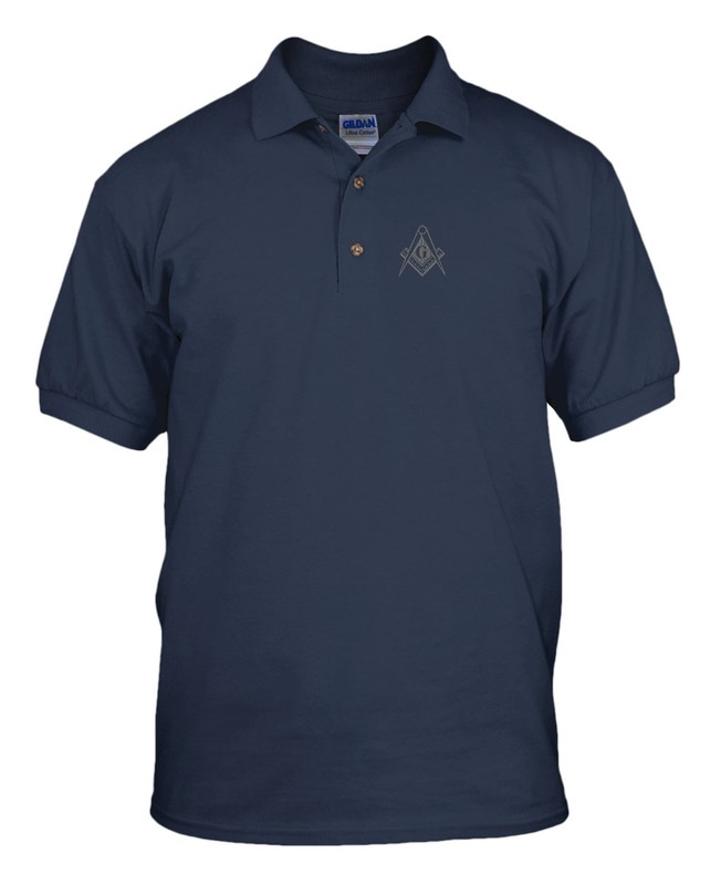 MASON GRAY THREAD Embroidery Embroidered Unisex Adult Golf Polo Shirt