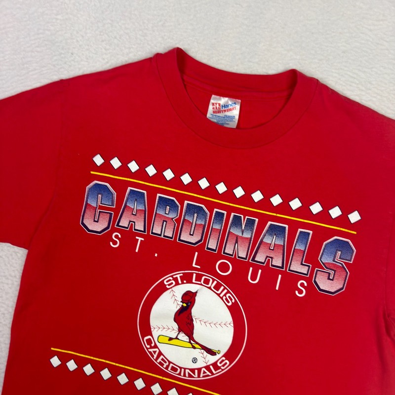 Vintage St. Louis Cardinals Shirt Mens S Graphic Single Stitch Sportswear 90s gallery