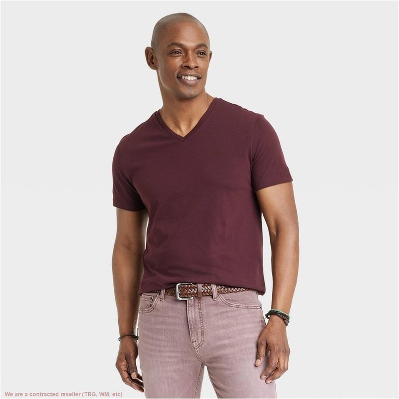 Men’s Every Wear V-Neck T-Shirt – Goodfellow & Co Pom Mystery L *SEE DEAL!!!*