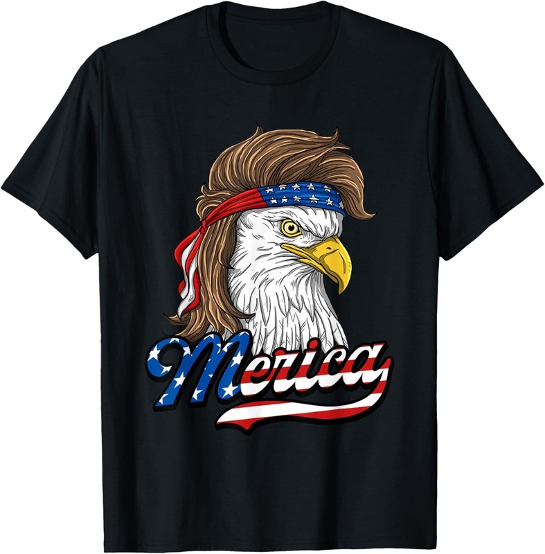 Merica Patriotic USA Eagle Of Freedom 4th of July Unisex T-Shirt