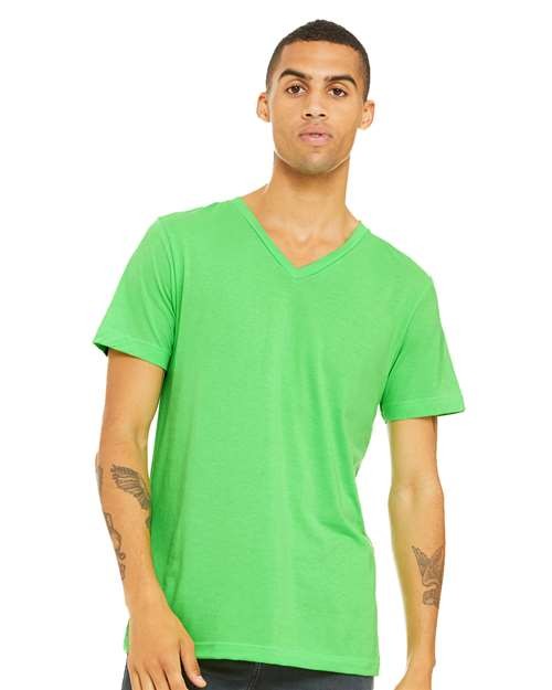 BELLA + CANVAS 3005CVC Unisex Heather CVC V-Neck Tee gallery