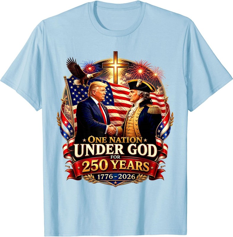 250 Years America Anniversary 250th Trump Washington T-Shirt gallery