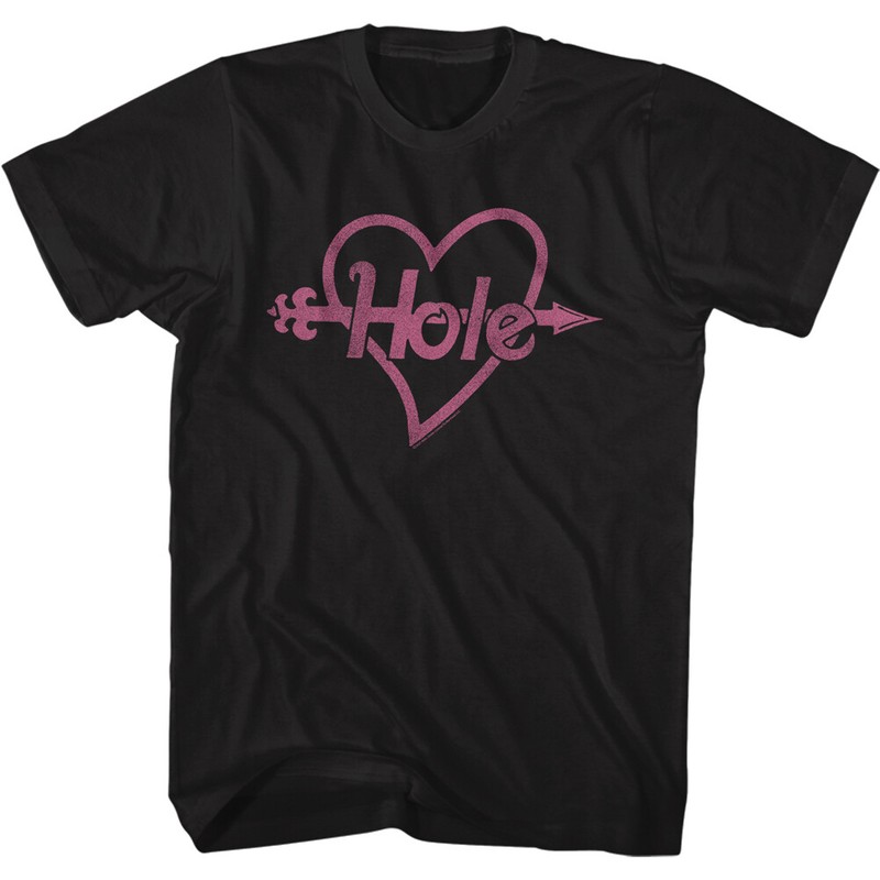 Hole Courtney Love Heart & Arrow Men’s T Shirt Grunge Band Music Merch