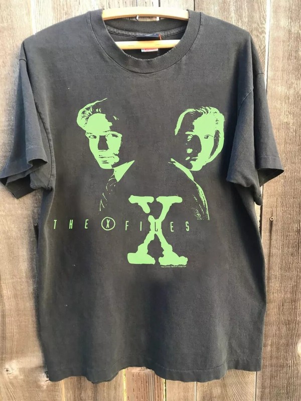 The X-Files Movie Graphic Retro Classic Charcoal Color Unisex Tshirt Reprint
