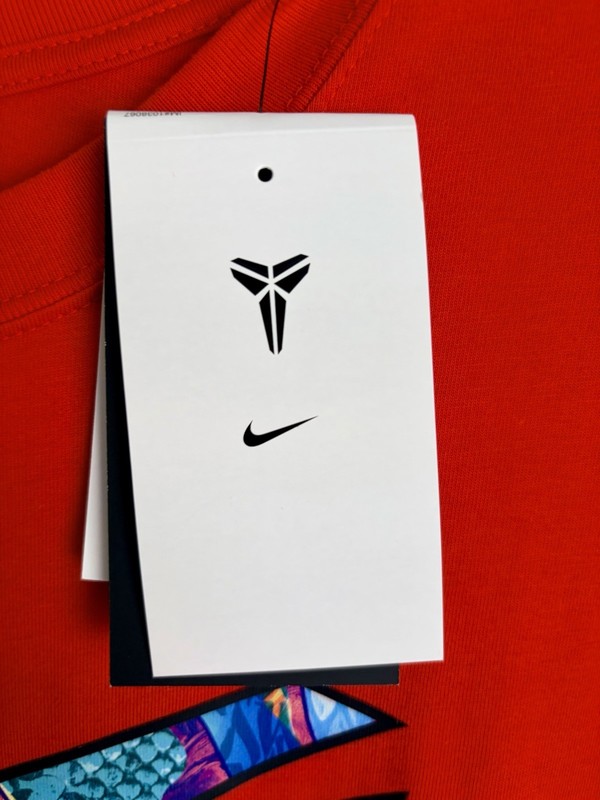 Nike Kobe Max90 What The Kobe 8 WTK T-shirt Red Sz L HJ3422-600 Black Mamba NWT gallery