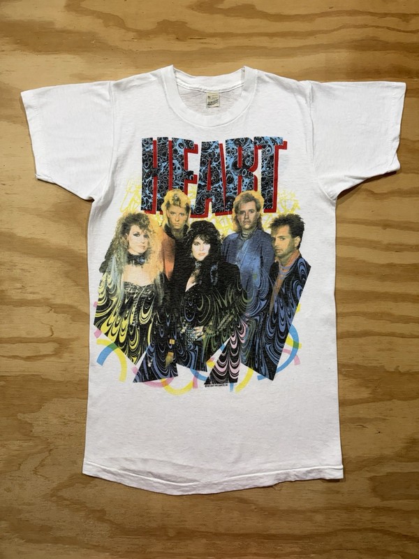 Heart Vintage 1985 80s World Tour Concert Rock Band Screen Stars T-Shirt M