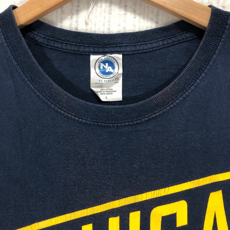New Agenda Michigan Football T-Shirt Mens Large Navy Blue Wolverines NCAA Tee gallery