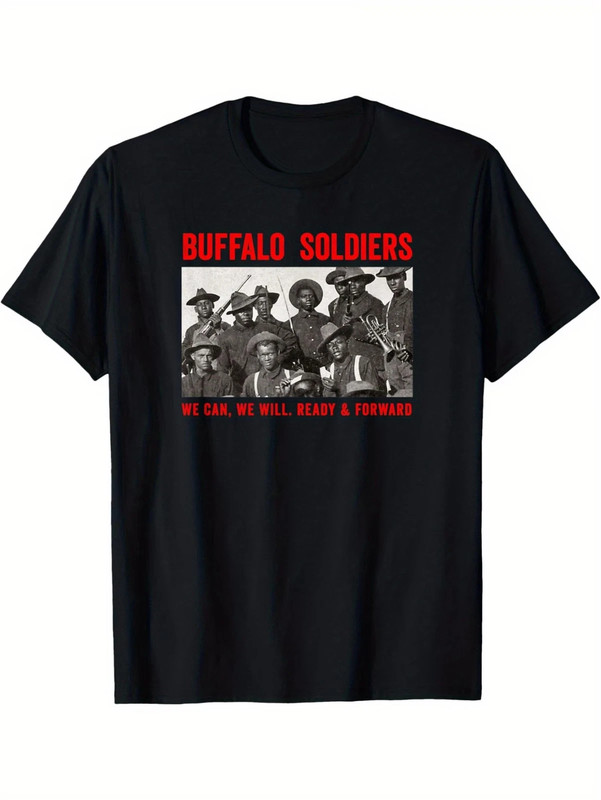 Buffalo Soldiers T-Shirt – 9th & 10th Cavalry African American Heroes Tee