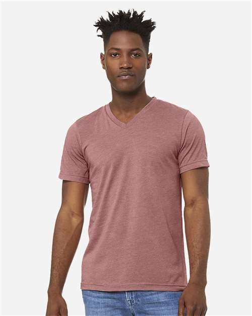BELLA + CANVAS 3005CVC Unisex Heather CVC V-Neck Tee gallery
