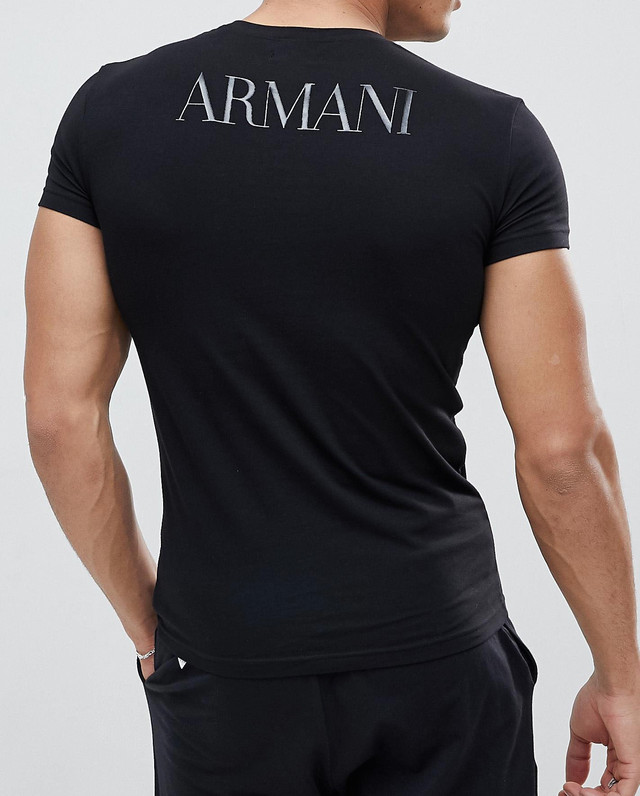 Emporio Armani Black Mens T shirt Glossy print size M*L*XL*XXL*3XL gallery