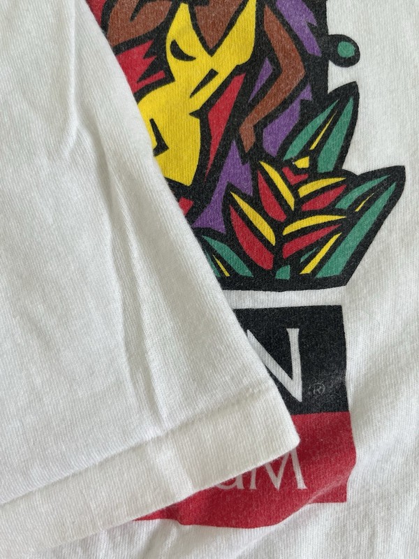 Vintage Hanes Beefy-T Men's Jamaica Graphic Logo Tee White XL Short Sleeve Crew gallery