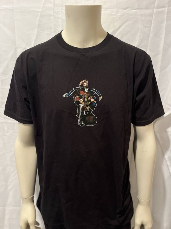 NEW Black Captain Morgan Logo T Shirt Size XL