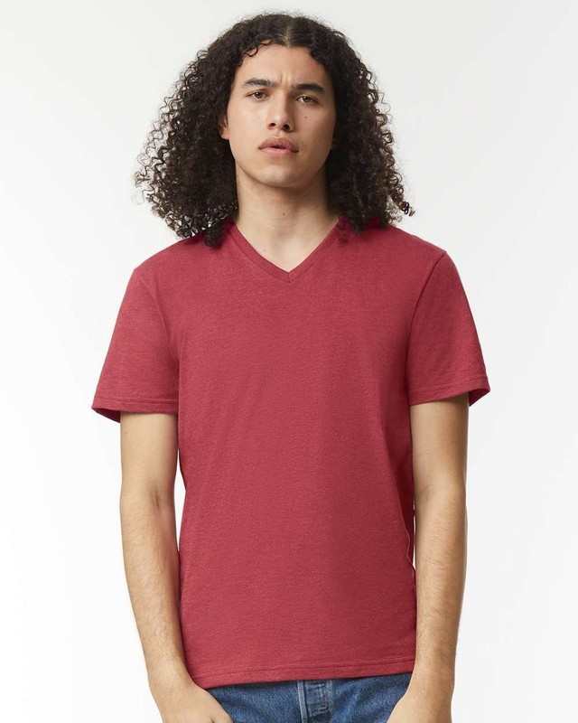 American Apparel Unisex CVC V-Neck Tee - 2006CVC gallery