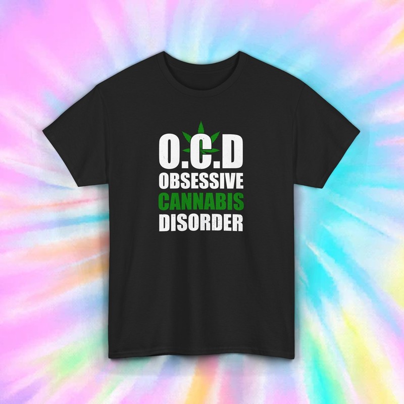 OCD Obsessive Cannabis Disorder T-Shirt | Funny Marijuana Tee | S-5XL