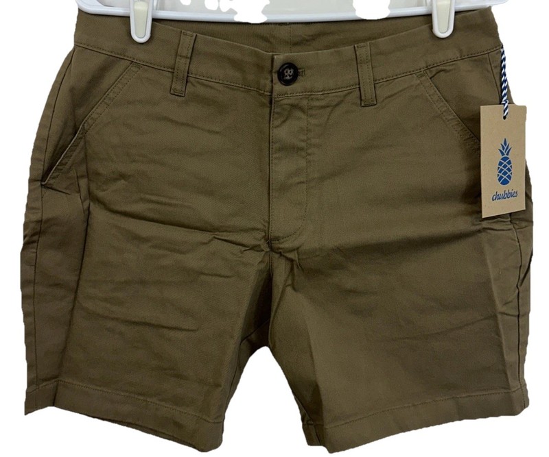 NWT Chubbies The Top Drawer Men’s 30 7” Inseam Flat Front Khaki Shorts $64.50