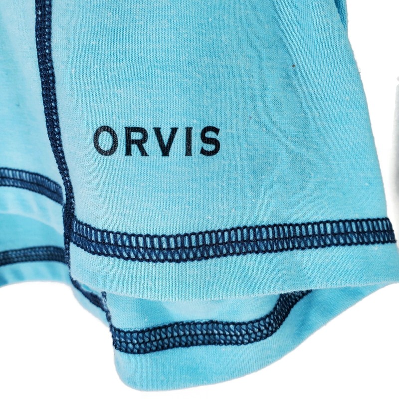 Orvis Shirt Men Large Long Sleeve Pullover Blue Lite Weight gallery