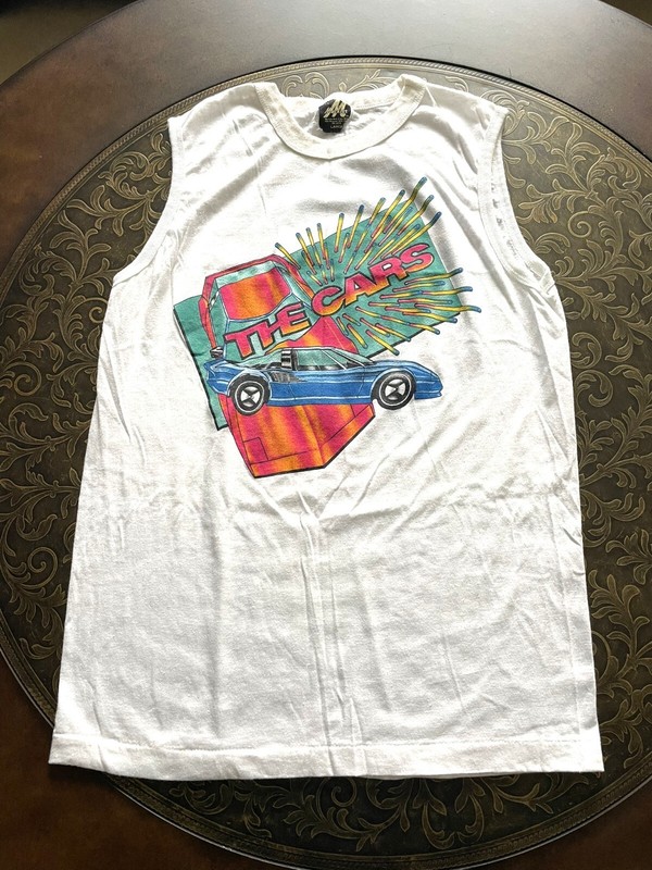 Vintage The Cars 1984 Heartbeat City Tour Sleeveless Tank Top Shirt, Large RARE