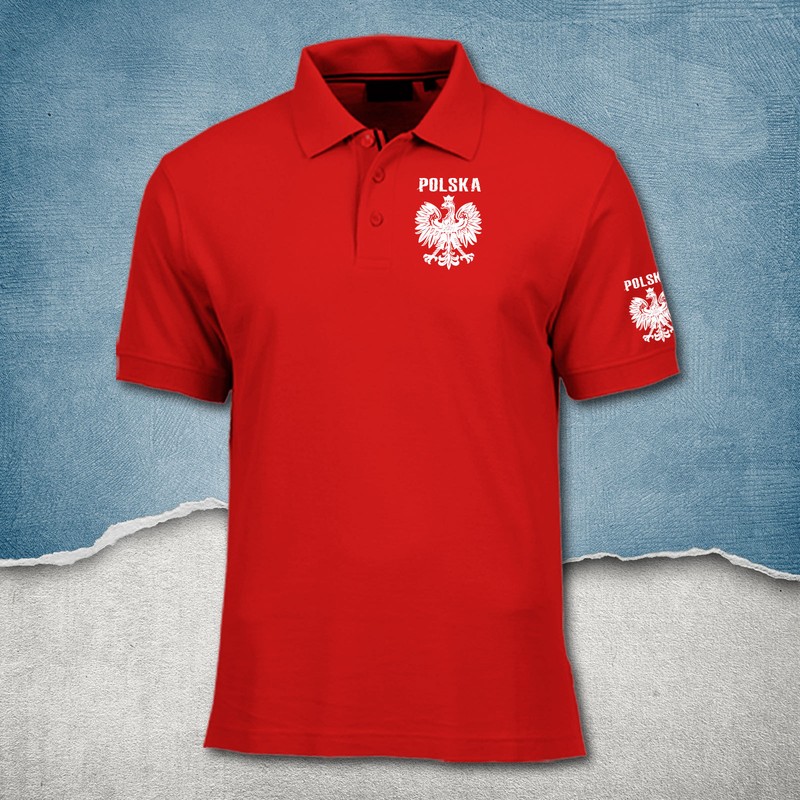 Poland Polo Shirt “Polska Eagle” – Stylish Football Fan Shirt for Men, Women
