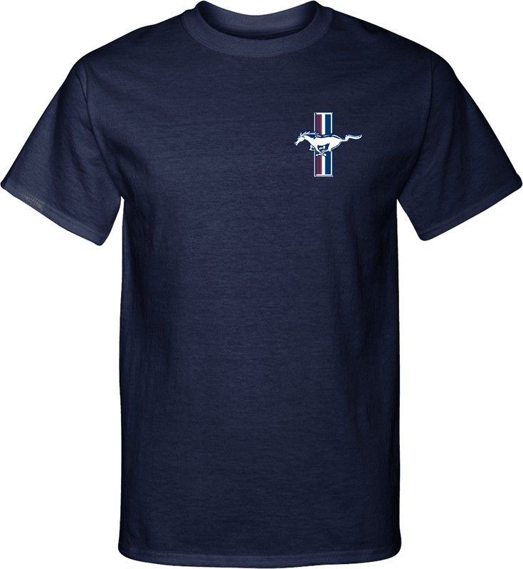 Mens Tall T-Shirt Ford Mustang The Legend Lives Crest Pocket Print