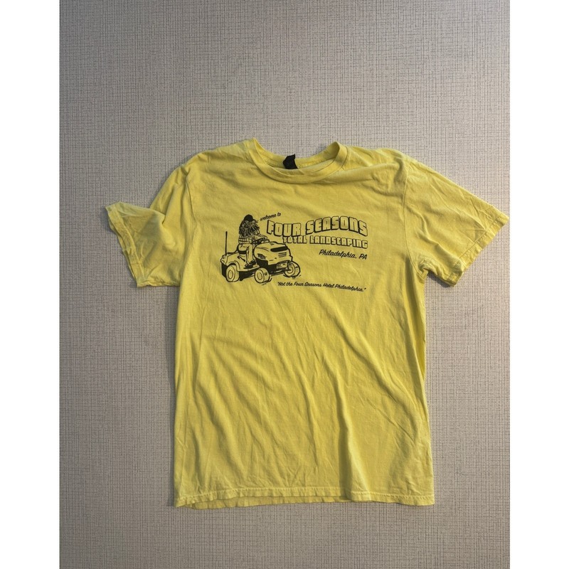 Four Seasons Total Landscaping Philadelphia Yellow Novelty T-Shirt, Medium