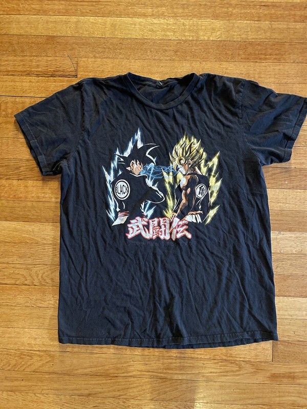 DRAGONBALL Z Evil Goku Black Tee T-SHIRT – SIZE XL Super GT Vegeta Gohan