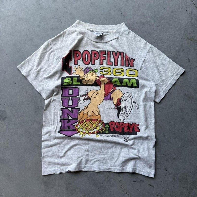 Vintage 1993 Popeye Basketball Tee