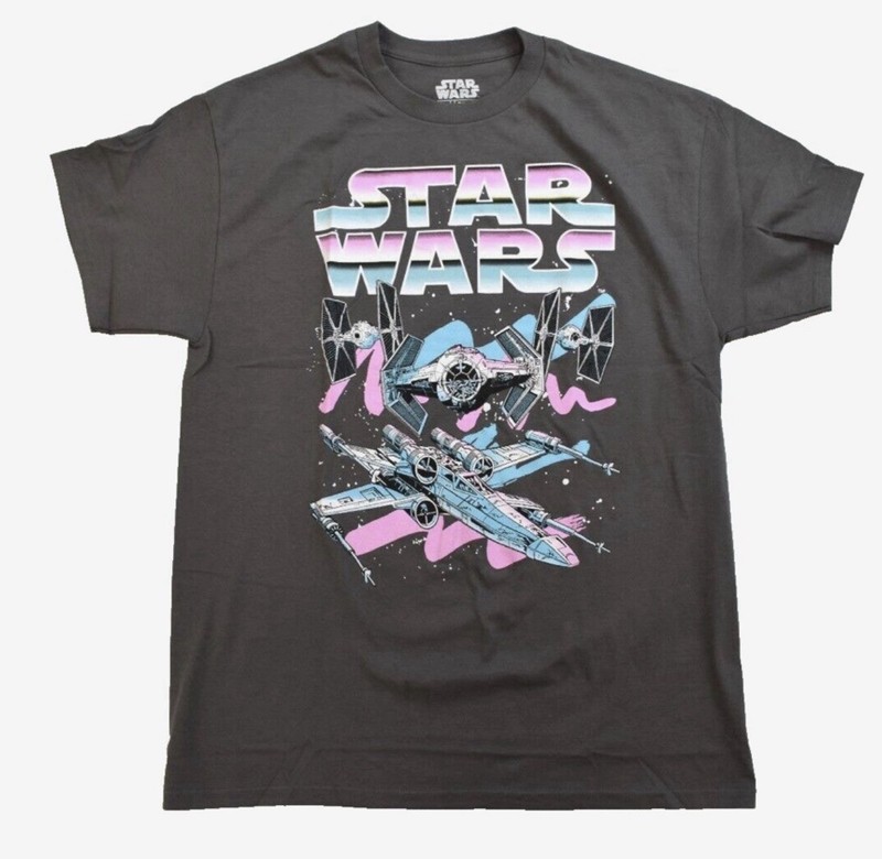 Star Wars Pastel Chrome Tie Fighter T-Shirt New