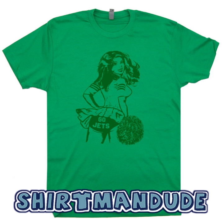 Go Jets T Shirt Vintage Jets Shirt Football Cheerleader Retro Throwback Tee gallery